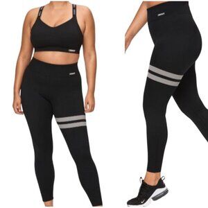 Stronger Leggings Women's Size Medium Signature High Waist Black-White